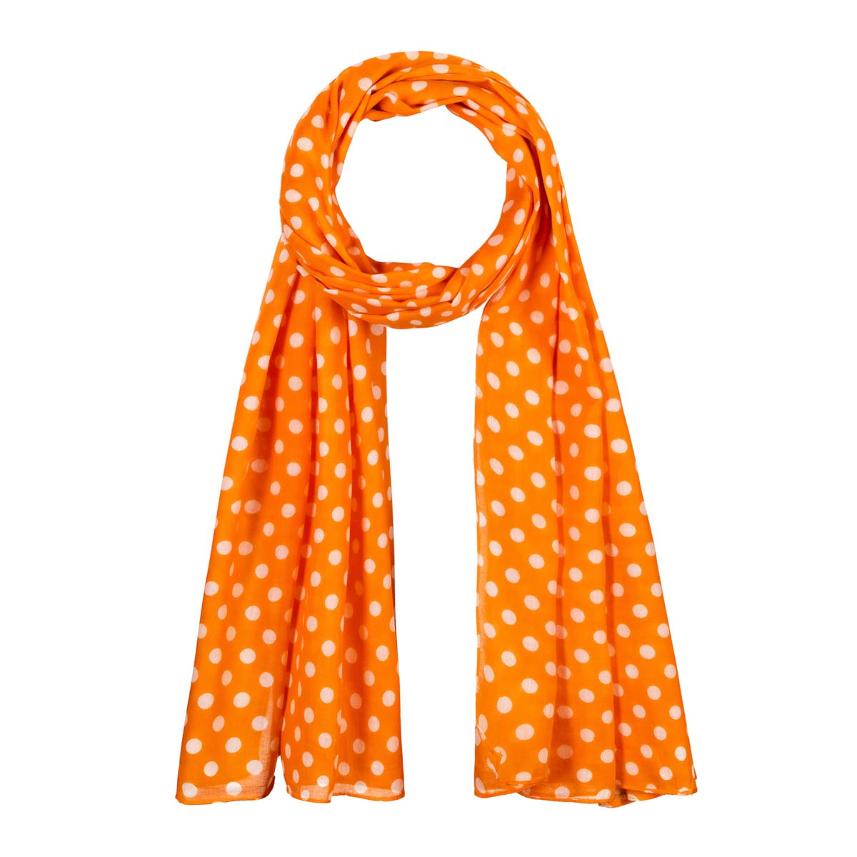 cheche-coton-a-pois-orange-AT-06443