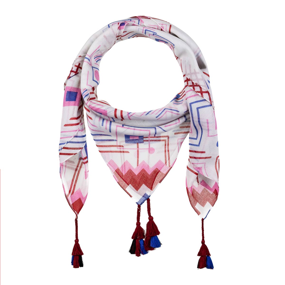 foulard-carre-femme-avec-pompons--AT-06450