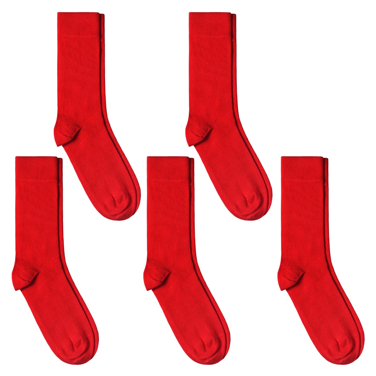 Chaussettes unies (lot de 5) rouges garçon | Algeria Taille 35/38 Couleur  ROUGE BRÉSIL Primary color ROUGE Taille groupée 35/38