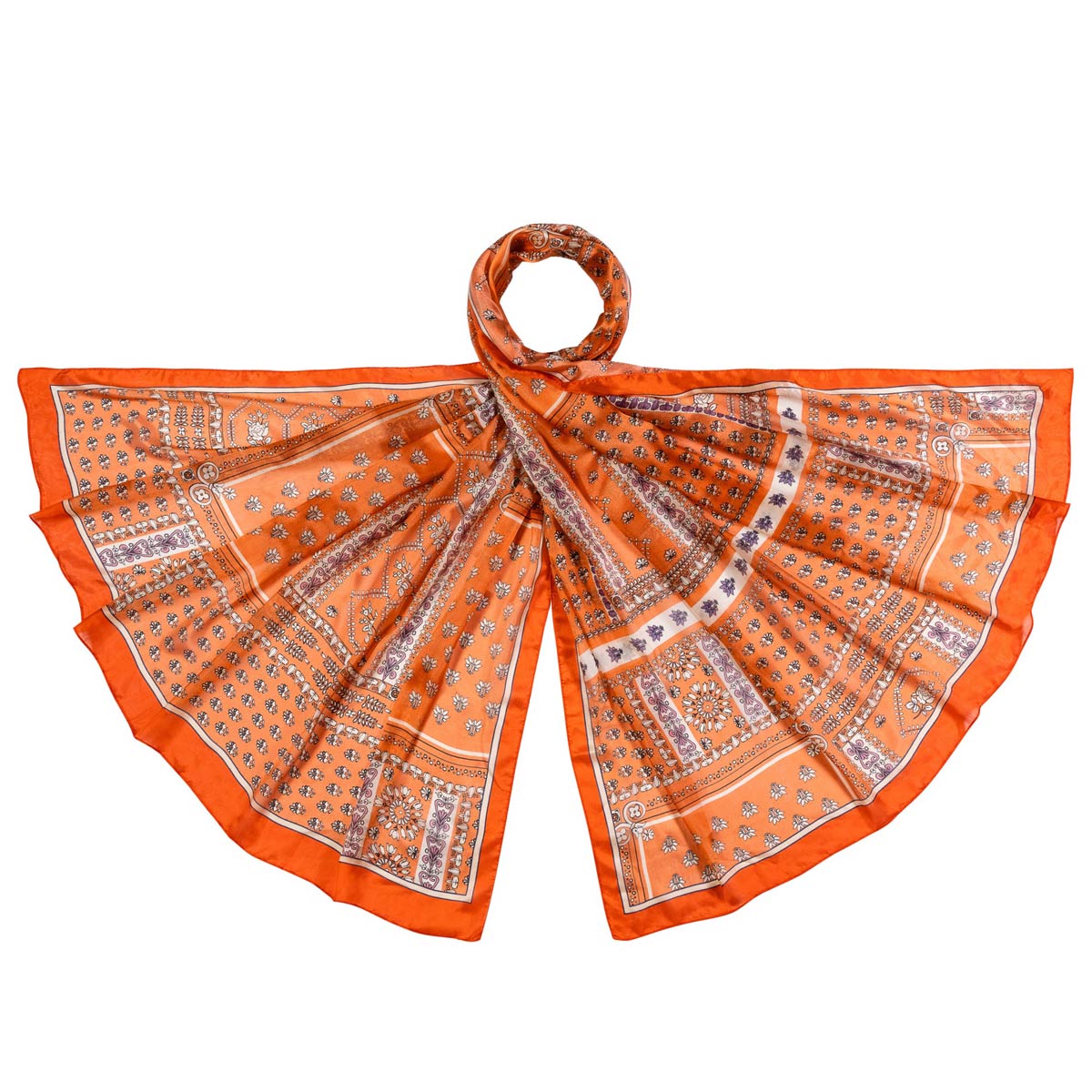 etole-soie-femme-orange-AT-06472e