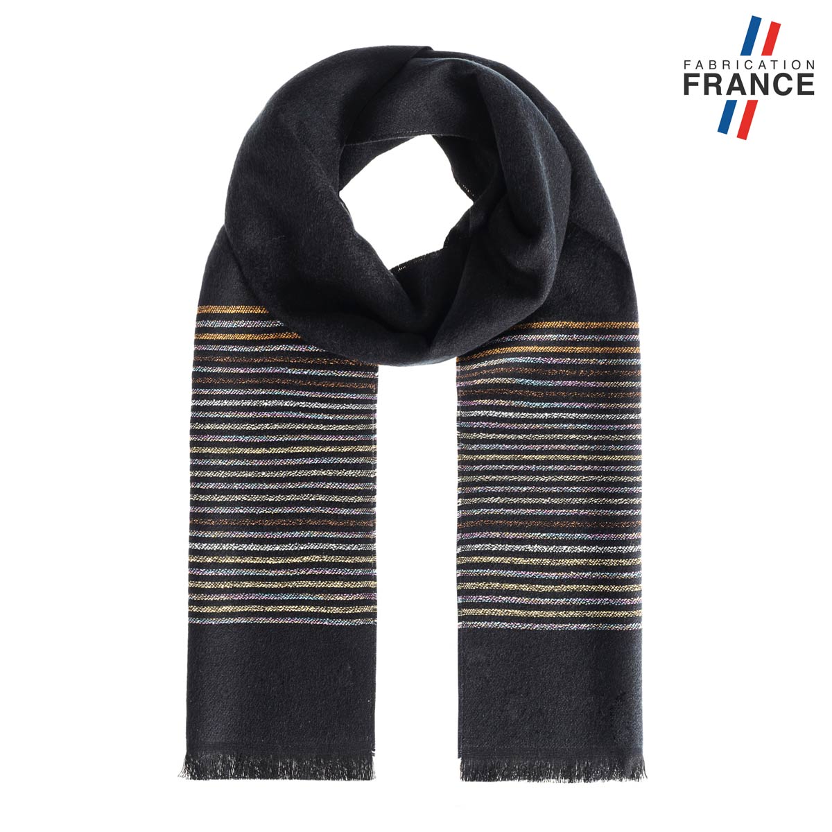 AT-06664_F12-1FR_echarpe-noire-rayures-metal-made-in-france