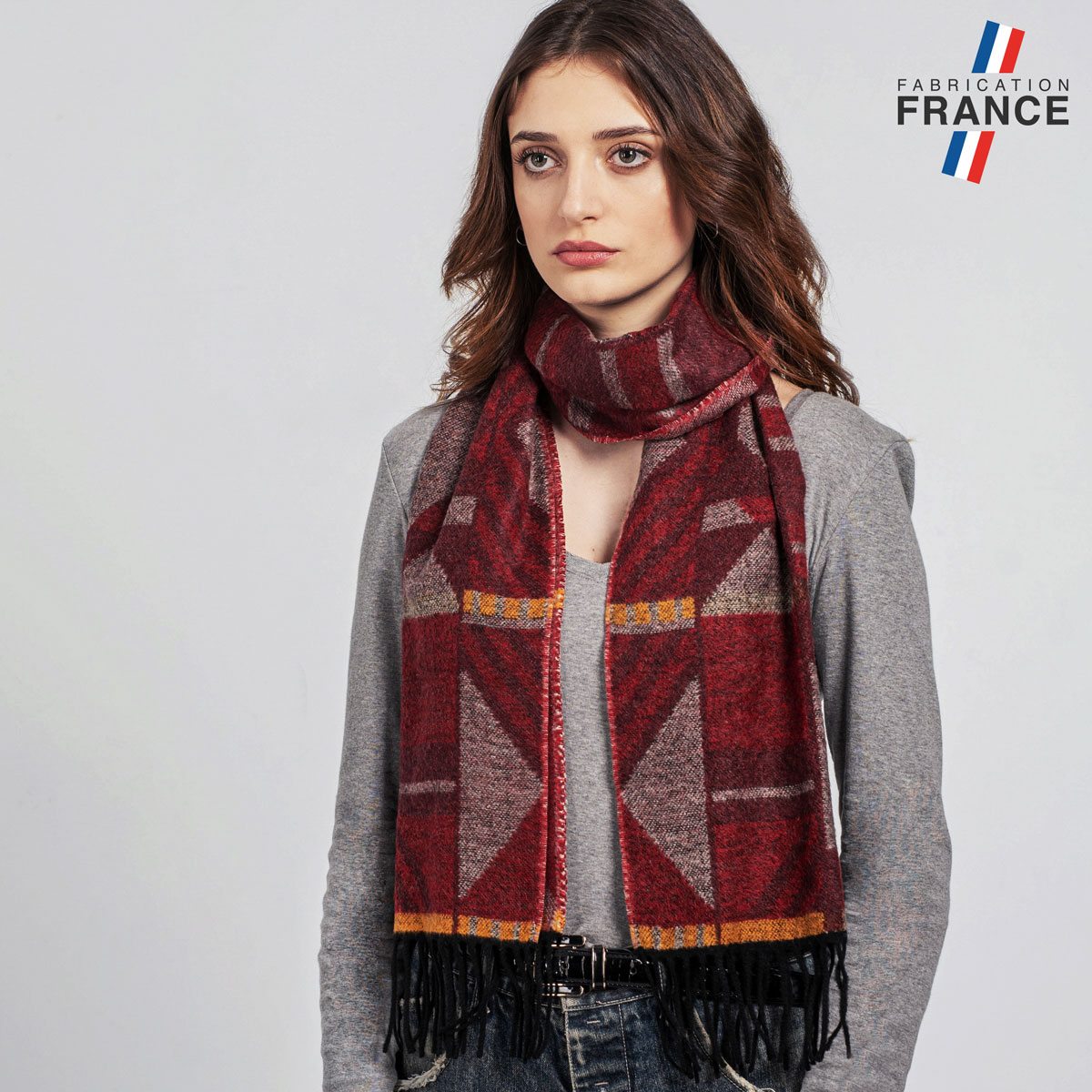 Echarpe-femme-motif-geometrique-made-in-France-AT-06478