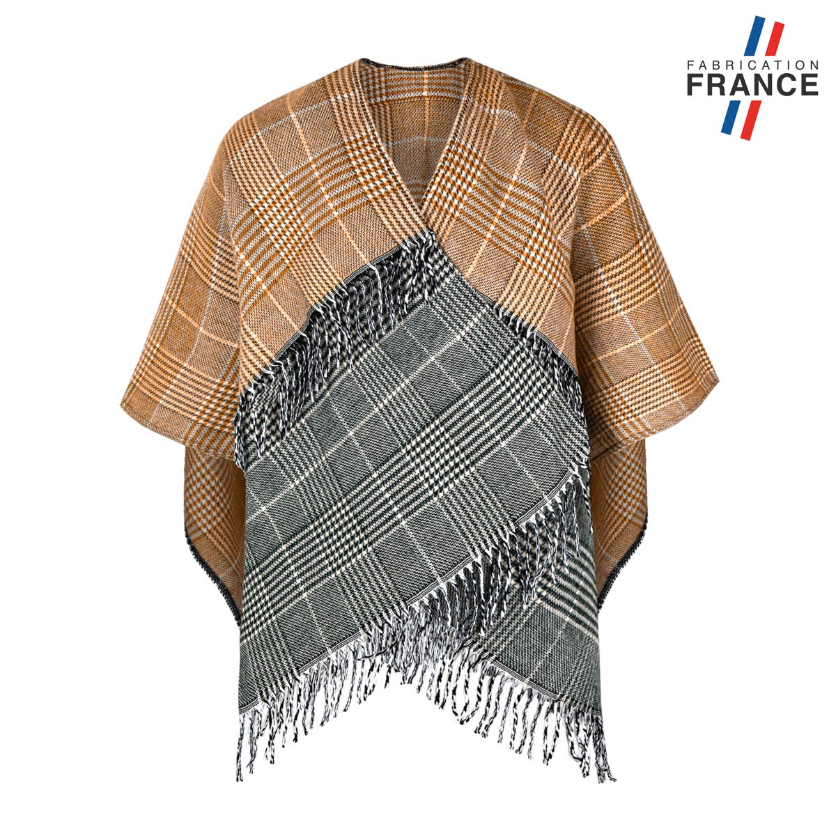 AT-06537_F12-1FR_Poncho-ecossais-camel-gris-made-in-france