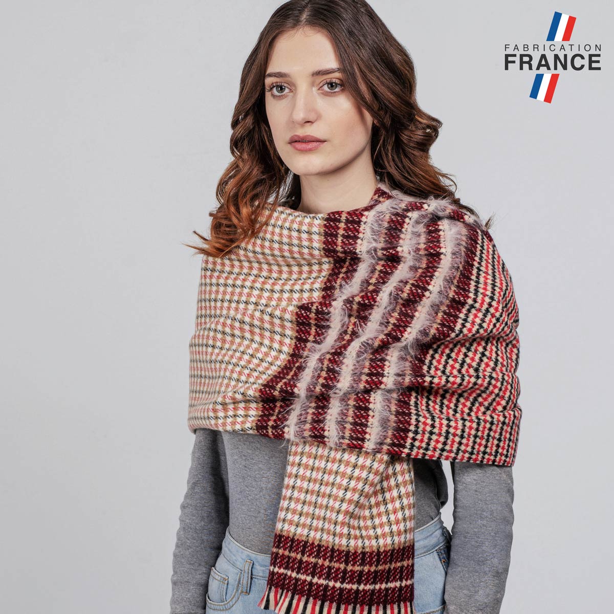 Etole-femme-motif-tartan-marron--AT-06710_W12-1FR