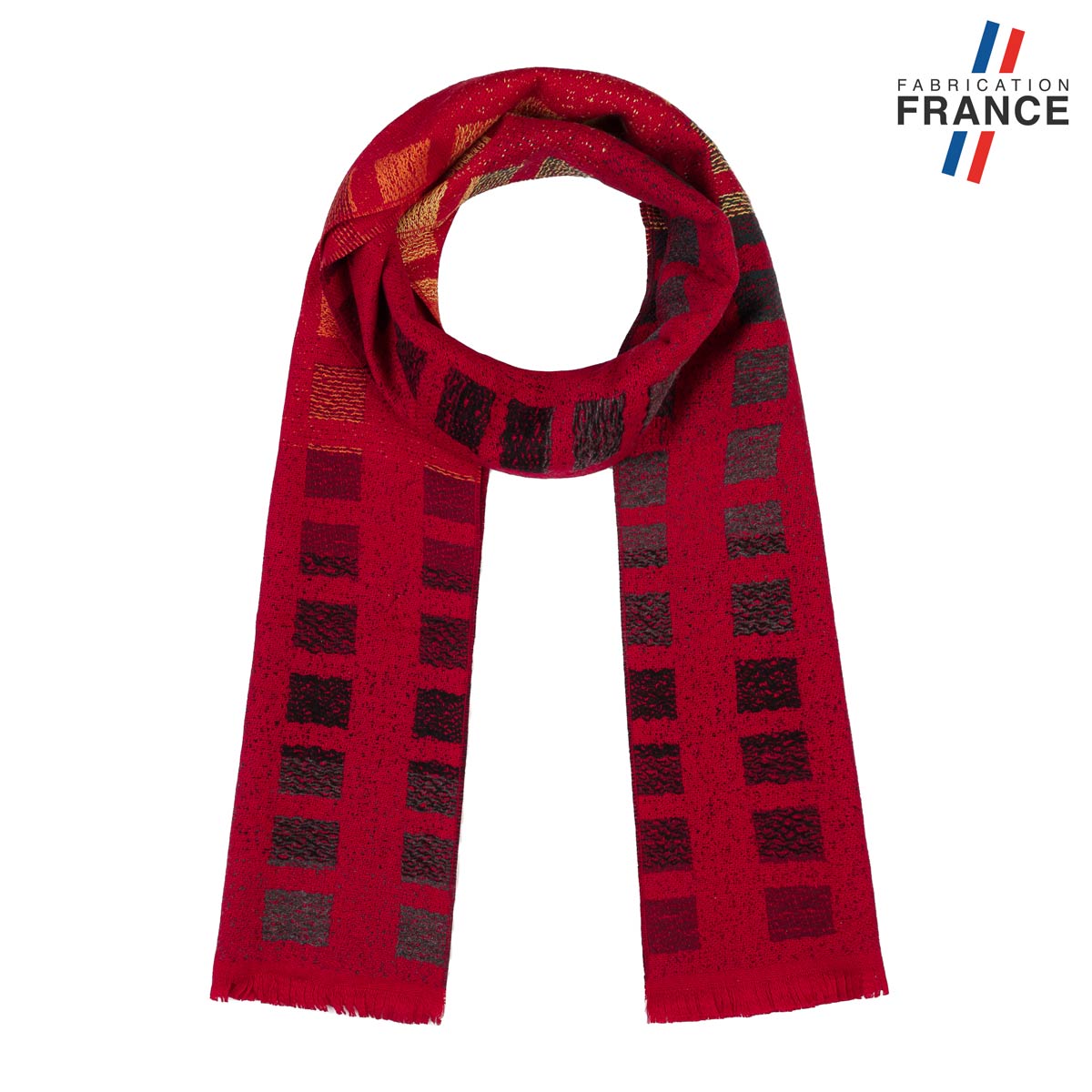 Echarpe femme rouge