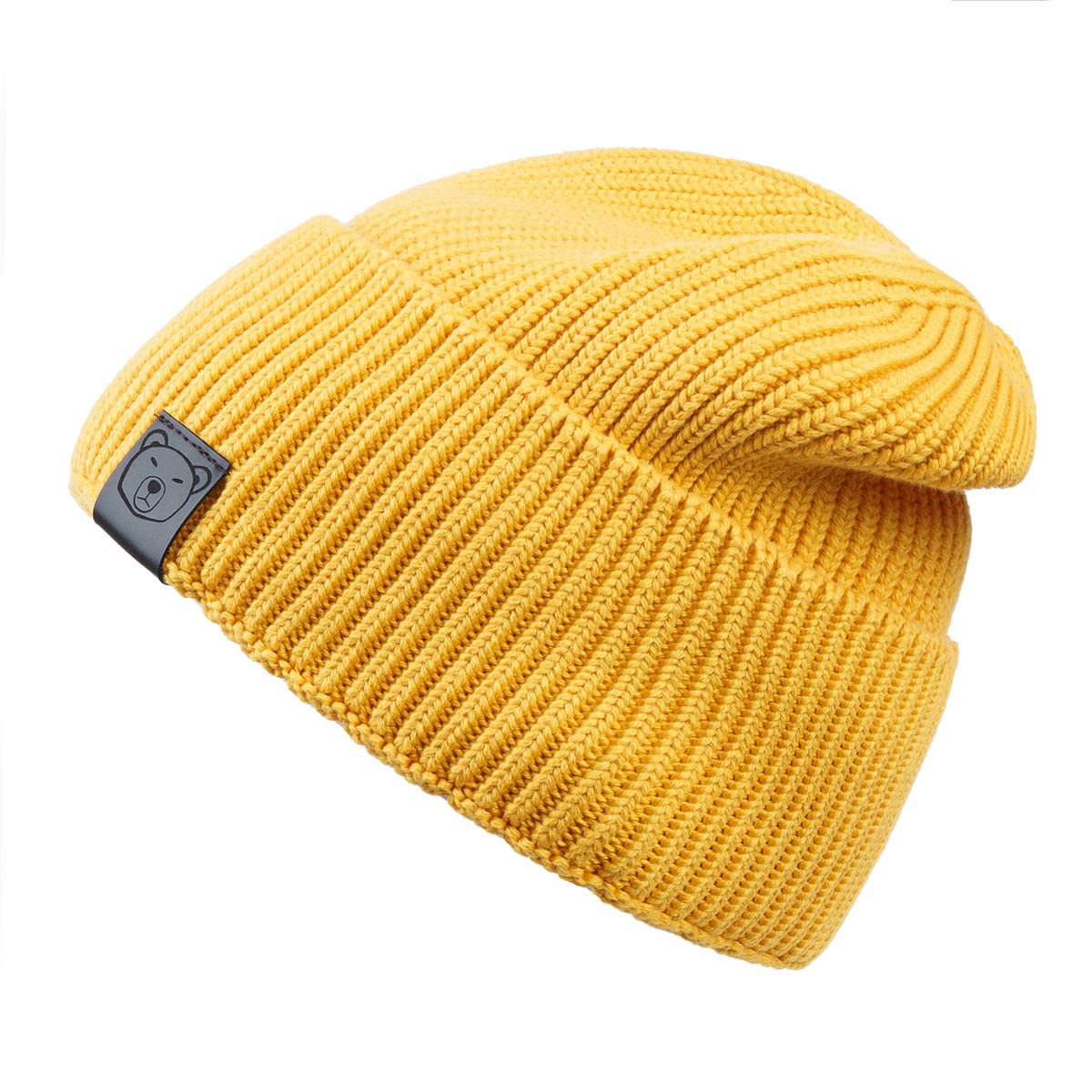bonnet-coton-chaud-avec-revers-jaune-orange--CP-01686