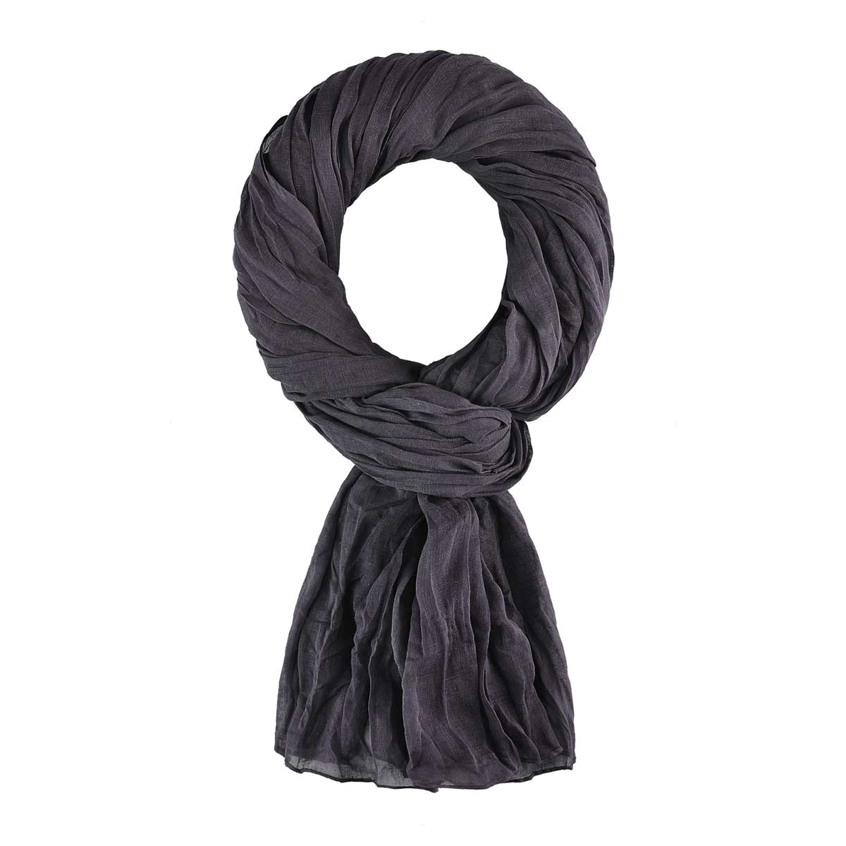 Foulard en coton de couleur unie, foulard noir uni, bandana gris