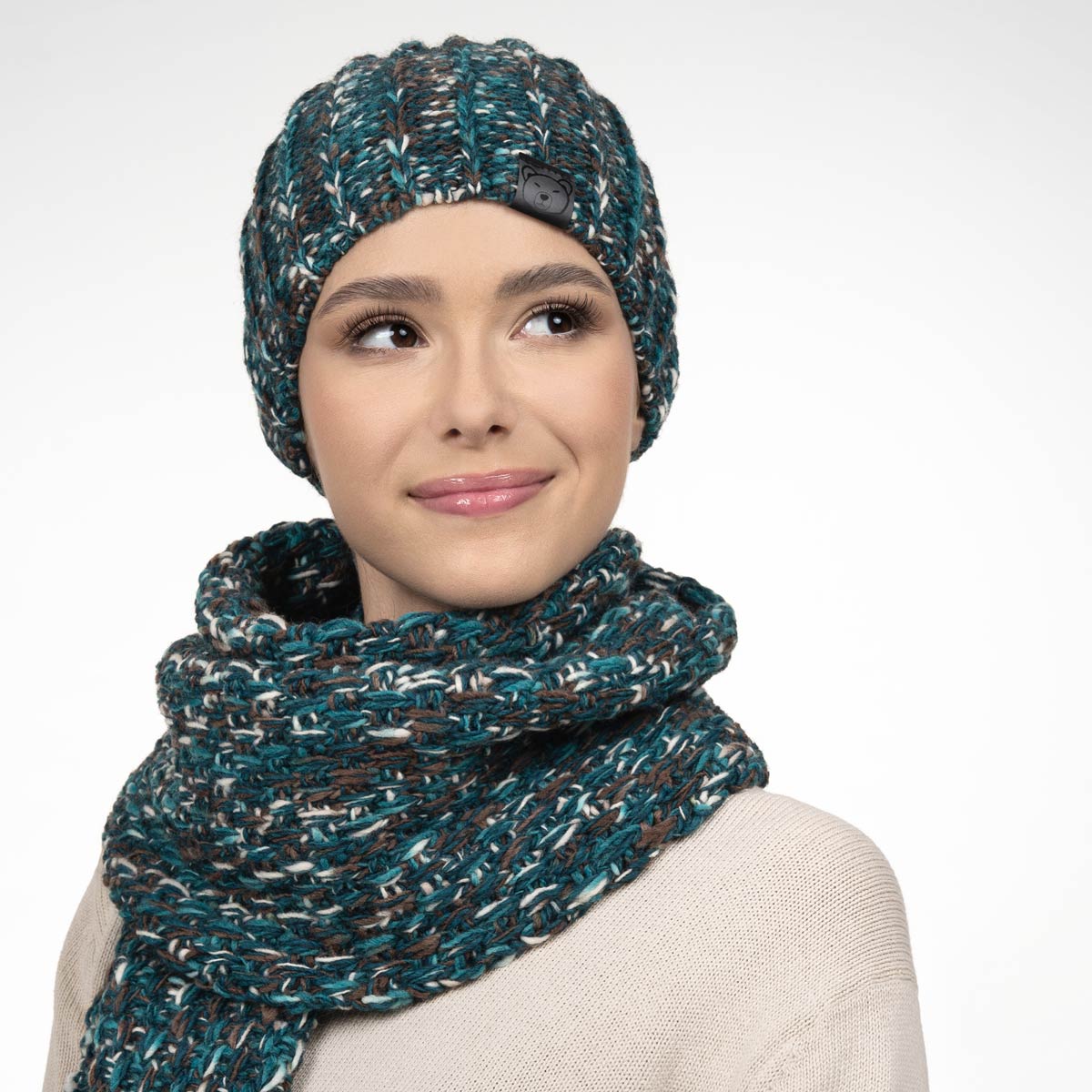 echarpe-snood-bonnet-femme-bleu-petrole-PK-00158