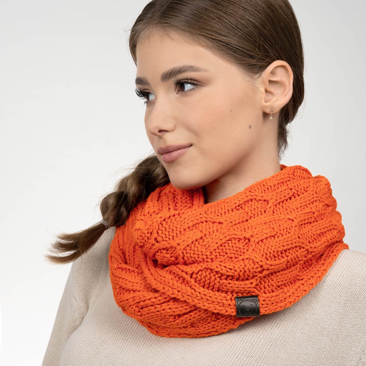 Snood-orange-hivernal-tricot-AT-07072