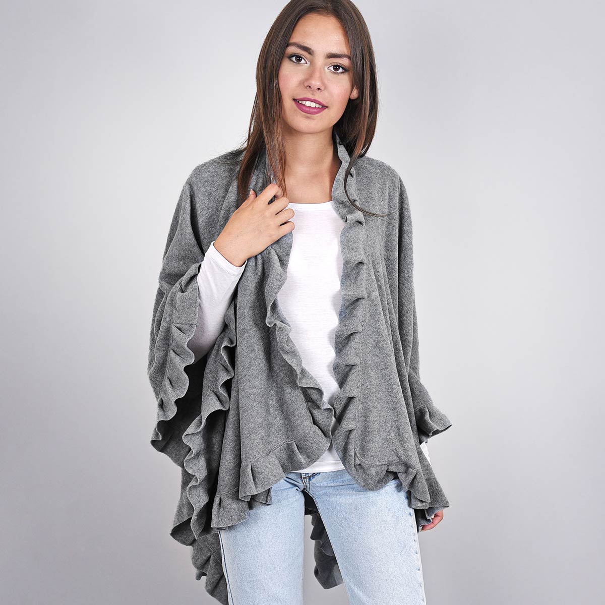 Poncho-cape-polaire-gris-clair--AT-04768