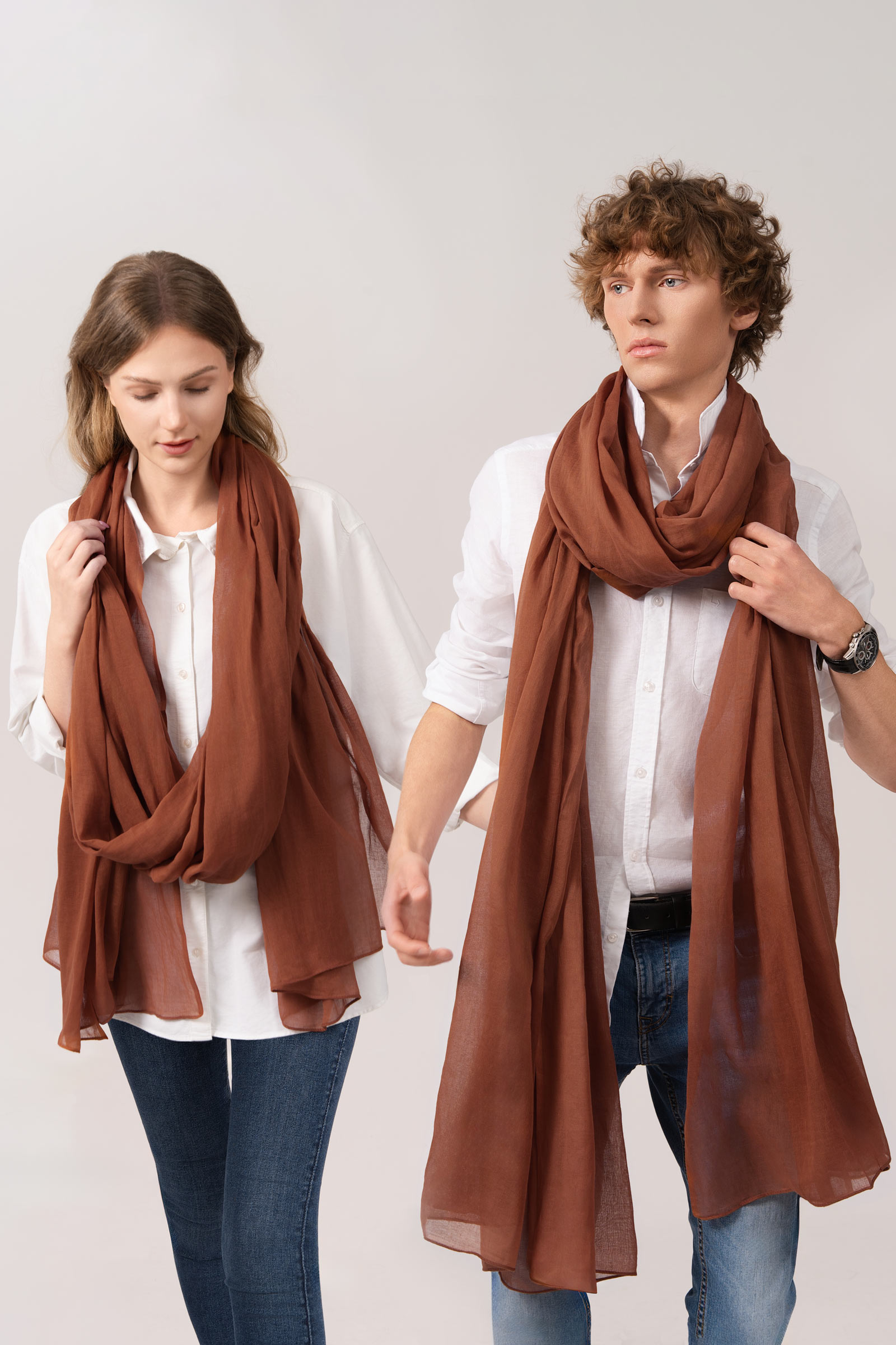 Chèche Coton Dakar, Rouge Rubis