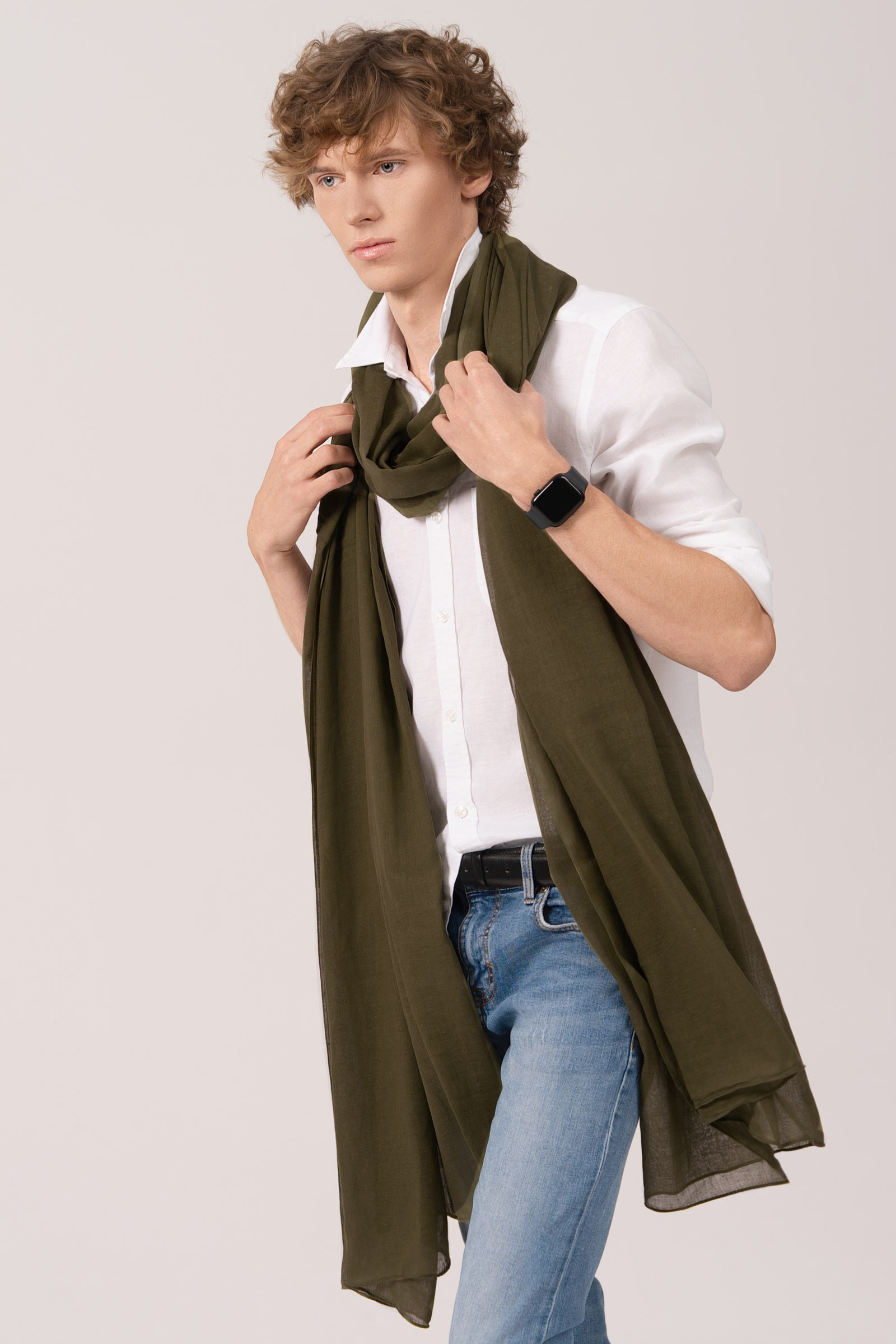 long-cheche-homme-vert-kaki-AT-07154