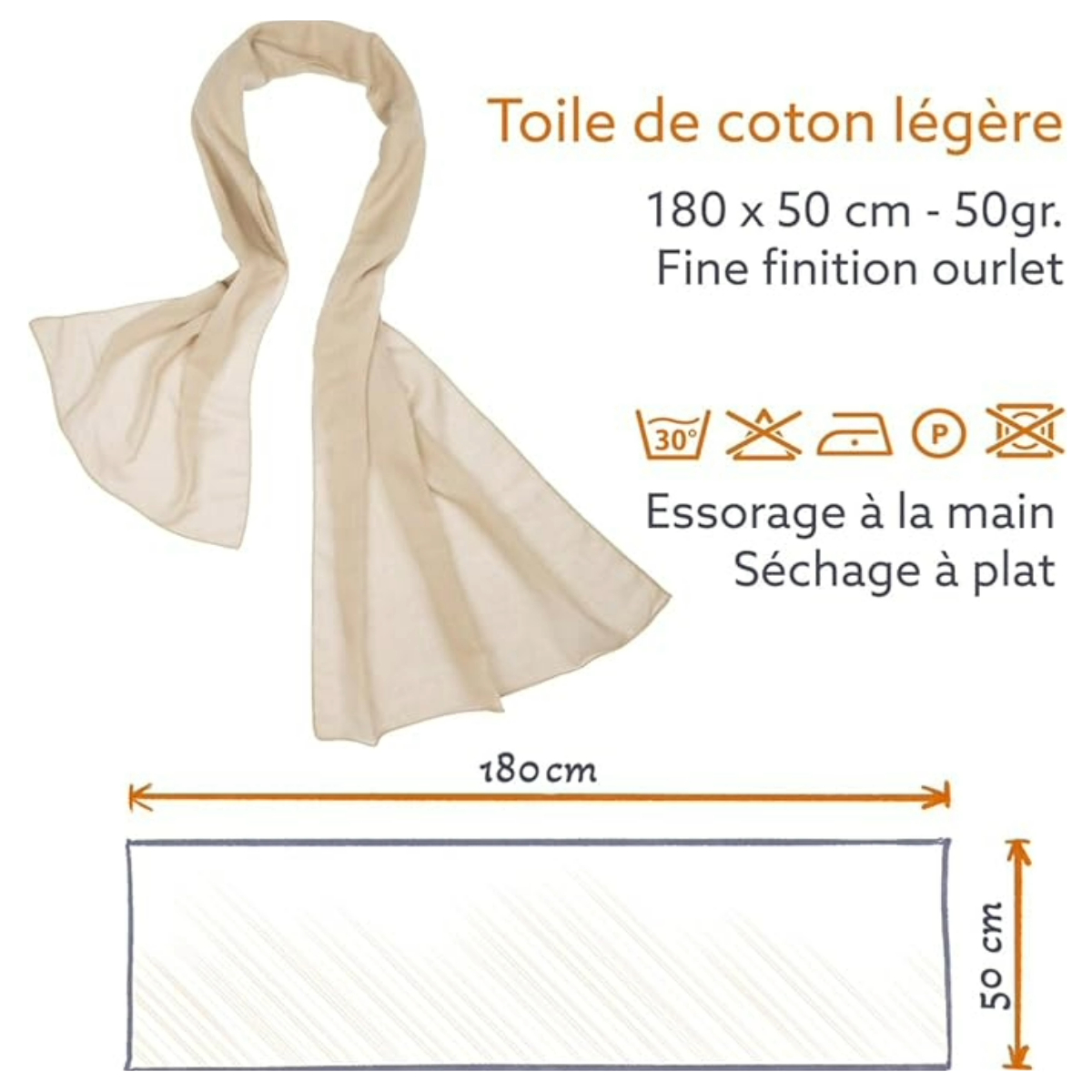 cheche-echarpe-coton-beige-07059