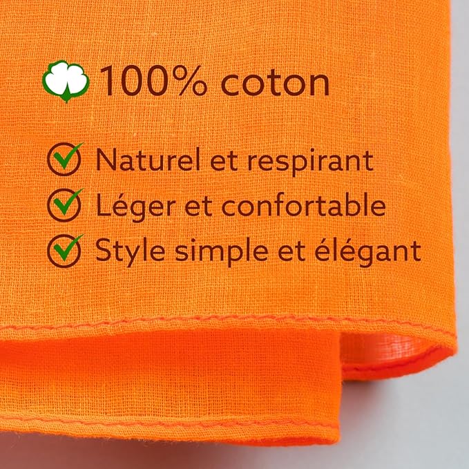 cheche-orange-coton-leger-07061