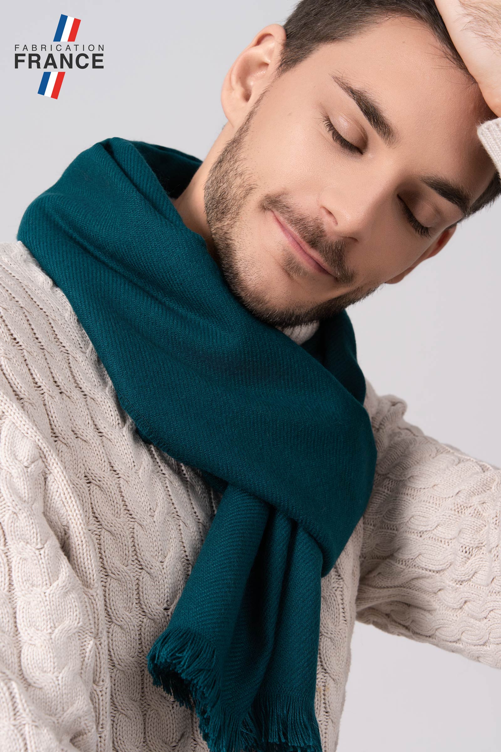 echarpe-homme-bleue-petrole-AT-07135