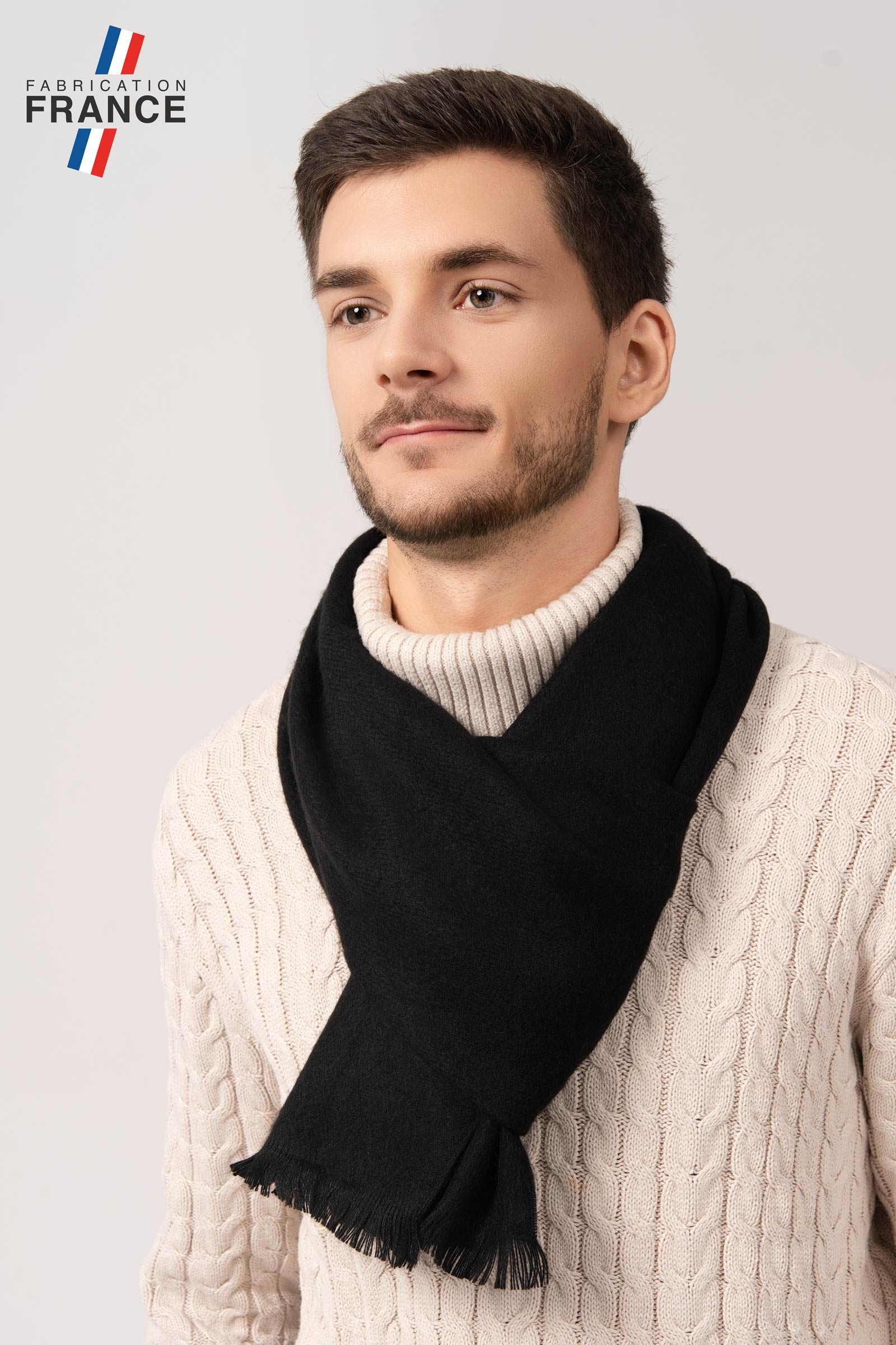 echarpe-homme-elegante-noire-fabrication-france-AT-07140