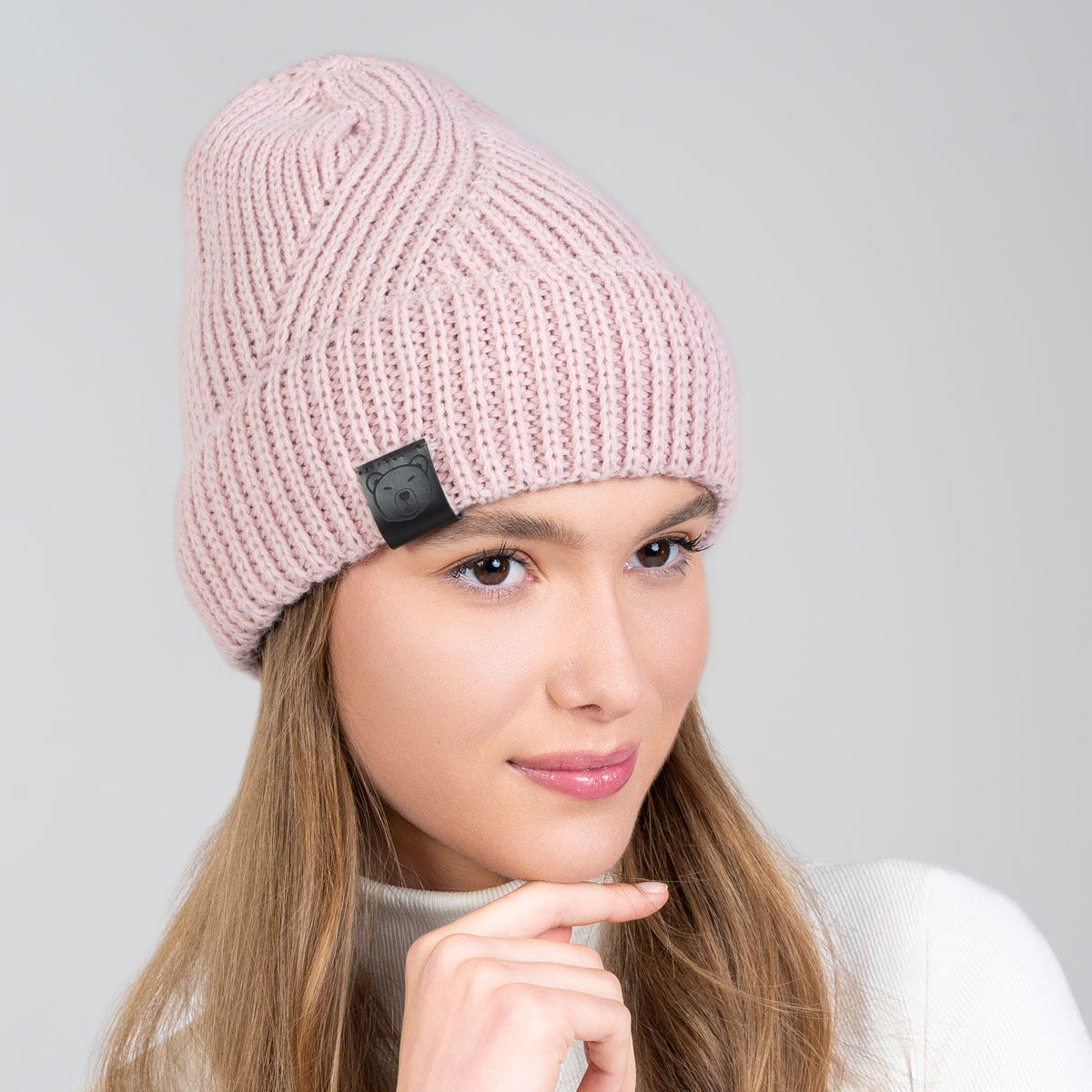 Bonnet D'Hiver Pour Femmes Et Hommes Couleur Unie Unisexe Chapeau En Laine Tricot Paissi Doubl En Polaire Avec Cache Oreilles