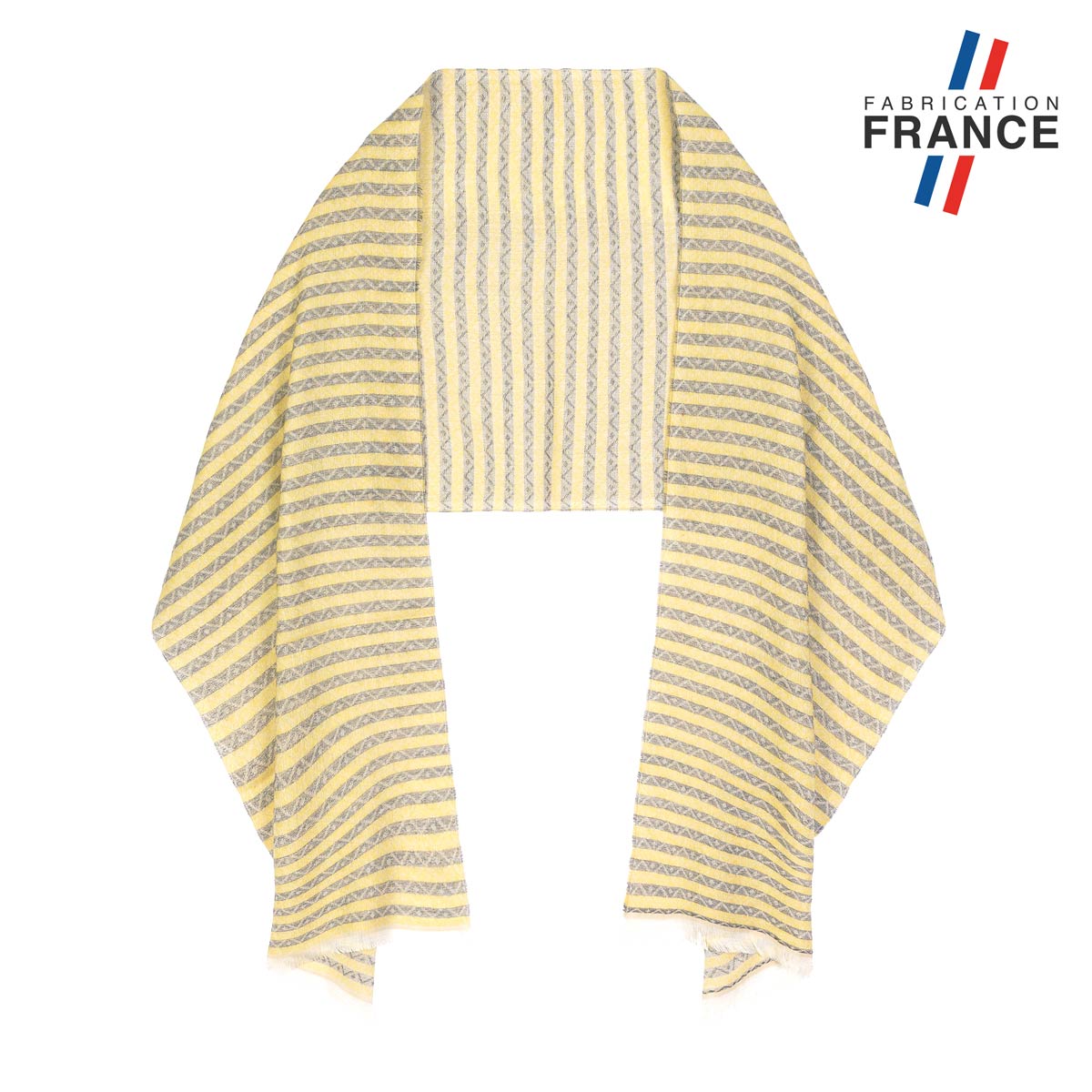 Chale-laine-rayures-jaune-et-beige-fabrication-francaise--AT-06941_F1_12x12bFR
