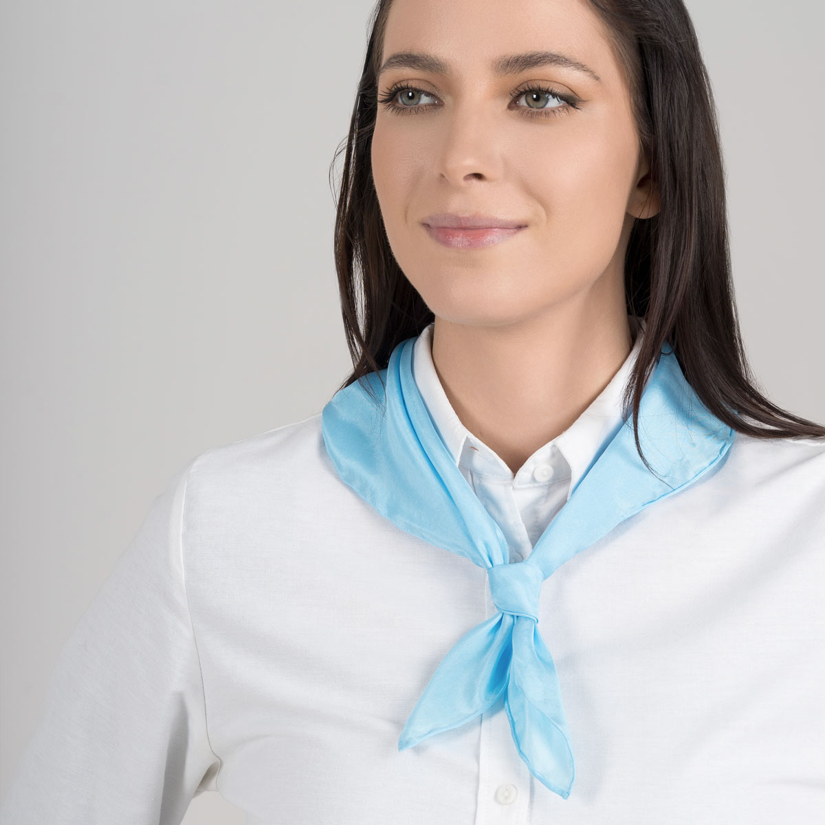 Grand Bandeau Carré Uni En Satin De Soie 90 X 90 Cm Pour La Tête, Le Cou, 24 Couleurs, En Coton (H, Taille Unique), H