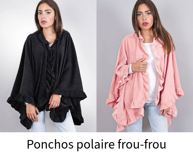 ponchos femme polaire
