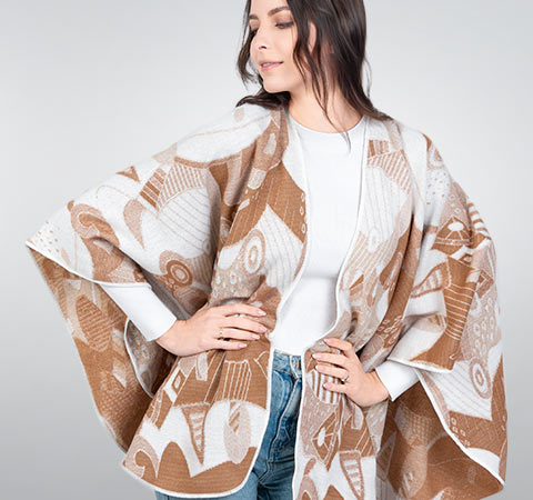 Poncho qualicoq de fabrication française