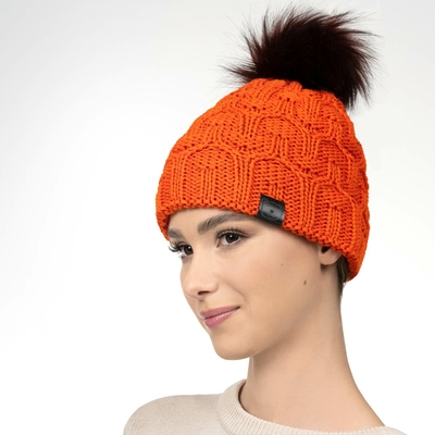 Mokalunga Bonnet Coton Bliss - Jaune-Orange - Accessoires textile