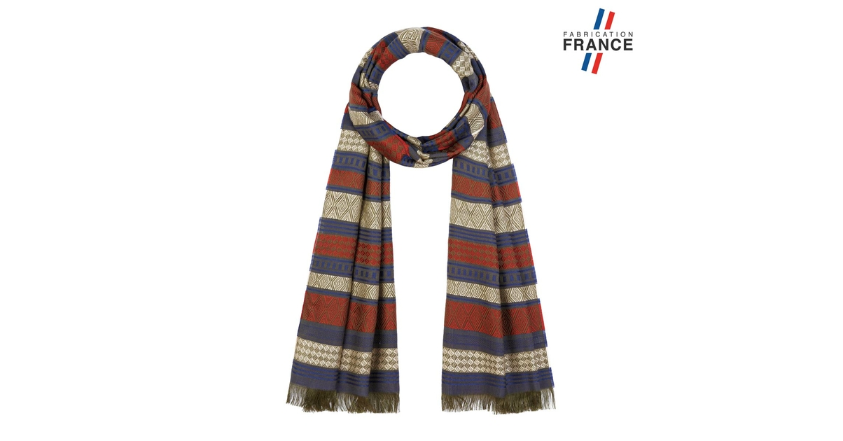 Echarpe Merinos Réversible - YOGESHWARI TRICOT