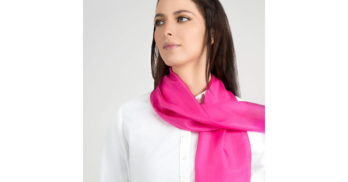 Écharpe Cheche Dikton's - Soie Et Coton, Couleur Vert Et Rose Curry - Taille 210 - Comme Neuve