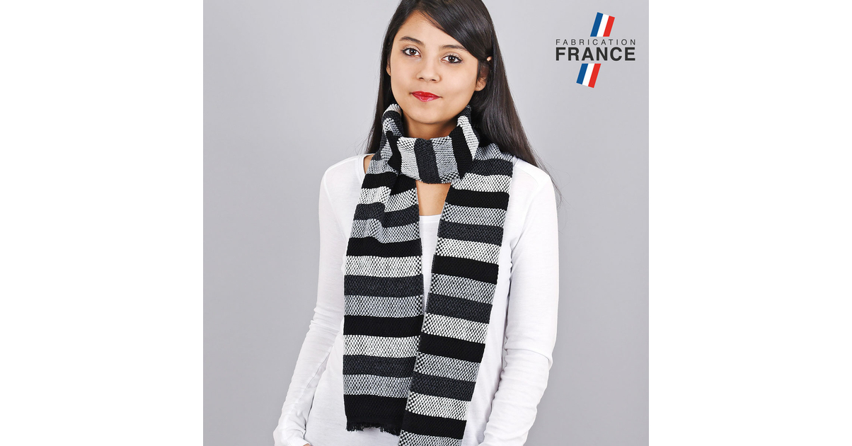 Echarpe Everest - Made in France - Gris foncé - Adulte - 24.90