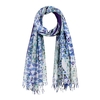 foulard-coton-pompons-bleu--AT-06405
