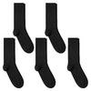 CH-00606_A12-1--_Lot-5-paires-de-chaussettes-homme-noires-unies