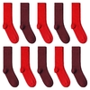 CH-00726_A12-1--_Lot-10-paires-de-chaussettes-homme-assorties-rouges-unies
