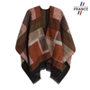 AT-06647_F12-1FR_poncho-femme-orange-marron-made-in-france