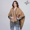 Poncho-femme-motif-ecossais-camel-gris-made-in-france--AT-06537_W12-1FR