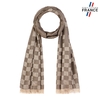 AT-06876_F12-1FR_Echarpe-legere-damier-marron-made-in-france