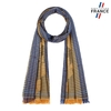 AT-06888_F12-1FR_Echarpe-fines-rayures-marine-orange-made-in-france