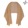 Chale-laine-merinos-beige-orange-a-rayures-made-in-France--AT-06940_F12-1FR