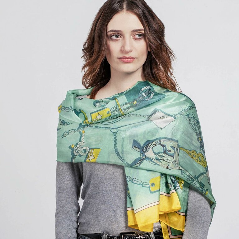 Haut Sans Manches NEXT Femme à Motifs Verts - 100% Coton