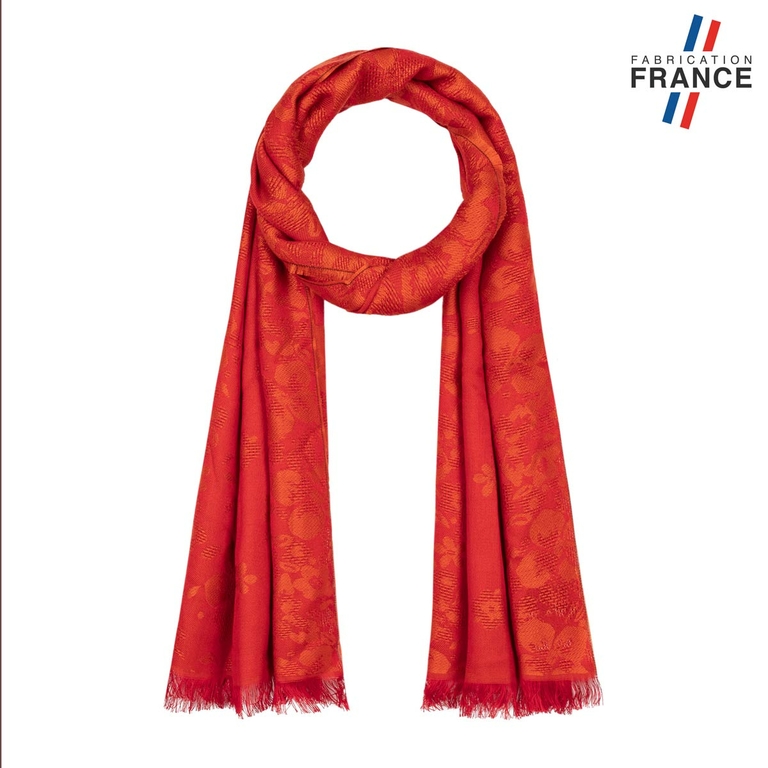 Écharpe Officielle Fulham FC - Noir Et Blanc Avec Franges Rouges, 132x19 Cm