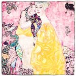 carre-soie-reproduction-klimt-le-amiche-AT-04023