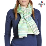 Echare-legere-rayures-fougeres-verte-qualicoq--AT-05029