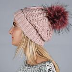 bonnet-femme-pompon-vieux-rose--CP-01546