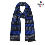 echarpe-femme-bleue-surpiqures-made-in-france-AT-05673