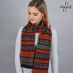 echarpe-rayee-orange-made-in-france-AT-05674