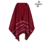 Chale-plaid-rouge-motif-pied-de-poule--AT-06194