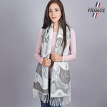 Chale-femme-gris-art-moderne-AT-05506