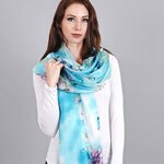 _Etole-soie-bleue-turquoise-fines-fleurs