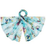 _Etole-soie-bleue-turquoise-fines-fleurs
