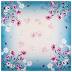 foulard-soie-femme-bleu-arbre-en-fleurs-AT-06368