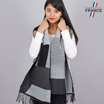 Chale-epais-patchwork-gris-noir-AT-05523